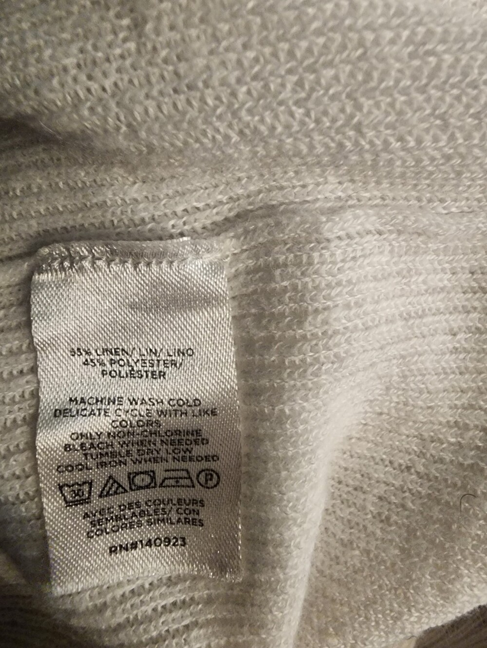 NWT LOFT Linen Blend Longline Cardigan White Ivory Button Front- Size Small - Picture 5 of 5